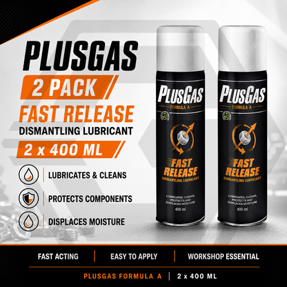 Plus Gas Fast Release 400ML - Dismantling Oil Penetrating Lubricant Fluid Spray
