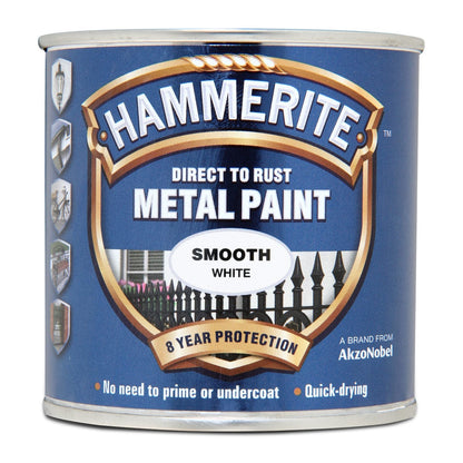 Hammerite Direct To Rust Quick Drying Metal Paint - Various Colours - 250ml
