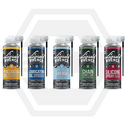 LIQUID WRENCH Smart Straw 5 PACK Bundle - Penetrate, Silicone, Lubricate, Chain