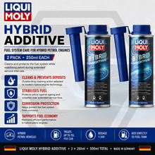 2 x LIQUI MOLY Hybrid Additive - Petrol Fuel System Cleaner & Protect 250ml 1001