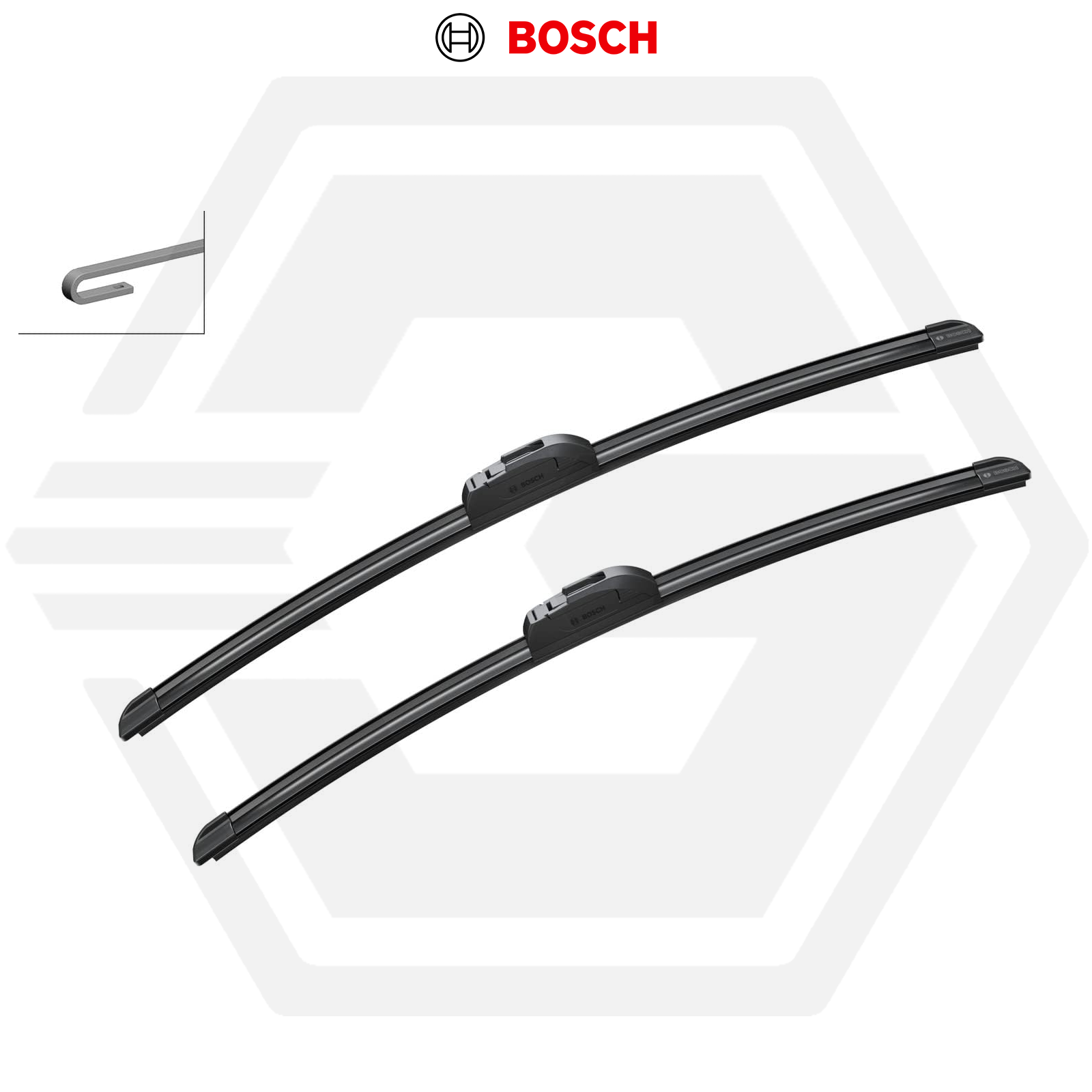 Land Rover Bosch Aerotwin Discovery 4 Front Windscreen Wiper Blade Set 09 to 17