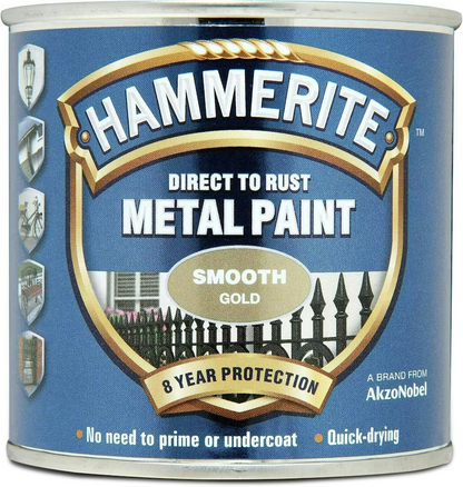 Hammerite Direct To Rust Quick Drying Metal Paint - Various Colours - 250ml