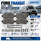 FORD TRANSIT 2.0 ECOBLUE 2013-2023 - FRONT BRAKE PADS WITH SENSORS & FITTINGS