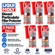 5 x Liqui Moly Diesel Particulate Filter Protector DPF Cleaner Regenerator 250ml