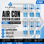 6 x ALPHA Air Con Cleaner 150ml - Car Sanitiser & Deodoriser - FRESH SCENT