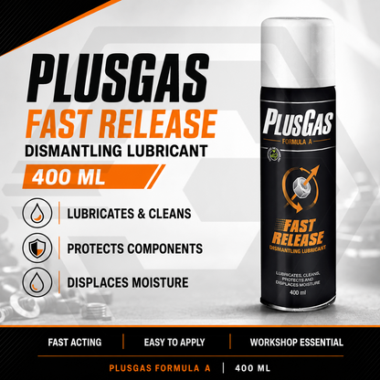 Plus Gas Fast Release 400ML - Dismantling Oil Penetrating Lubricant Fluid Spray