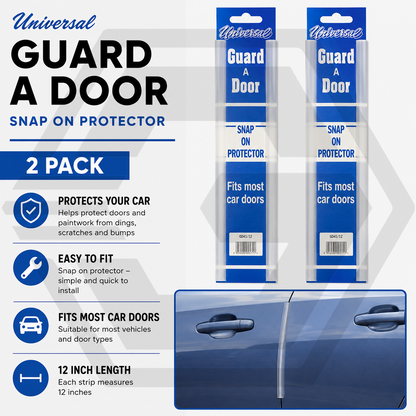 4 X Universal 12 Inch CLEAR Door Edge Protector Chip Guard - PROTECTS CAR & VAN