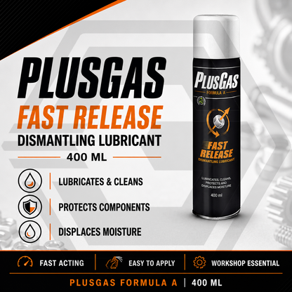 Plus Gas Fast Release 400ML - Dismantling Oil Penetrating Lubricant Fluid Spray