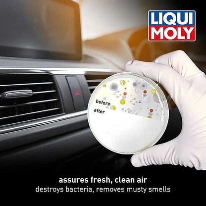 2 x Liqui-Moly A/C System Cleaner Spray 250ml Remove Bacteria & Mold With Straw