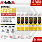 6 HOLTS BRADEX EASY START For Petrol & Diesel Engines Cold Starting Spray 300ML