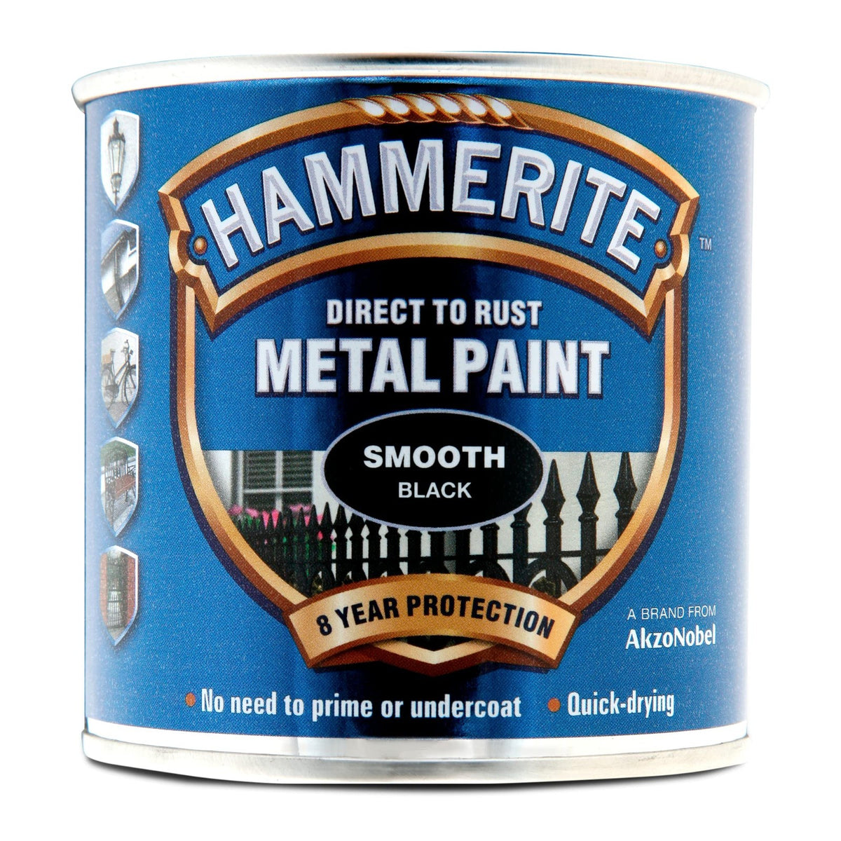 Hammerite Direct To Rust Quick Drying Metal Paint - Various Colours - 250ml