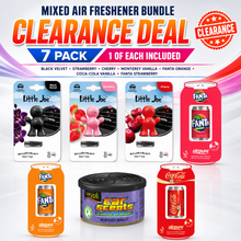 7 x Car Air Freshener Bundle Mix Pack - LITTLE JOE, FANTA, COLA, VANILLA - SALE