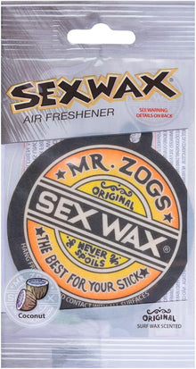 MR ZOGS SEX WAX AIR FRESHENER - COCONUT SCENT - CAR, VAN, HOME, CAMPER & MORE