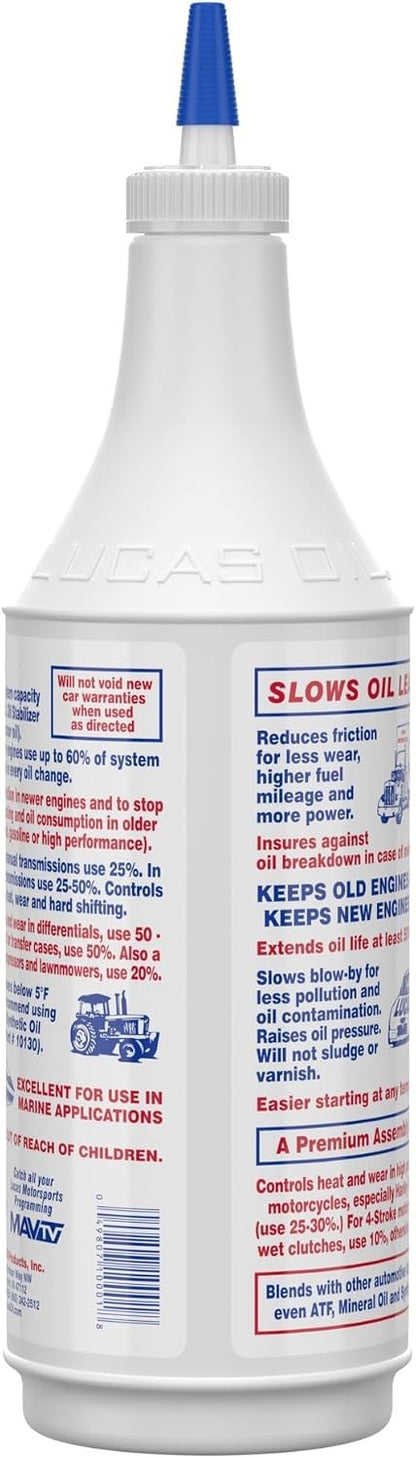 4 x Lucas Heavy Duty Oil Stabilizer Restore Engine Oil Gearbox Treatment 946mL