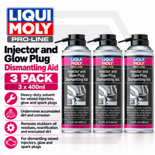 3 x Liqui Moly Injector & Glow Plug Dismantling Aid Aerosol Spray 400ml - 3379