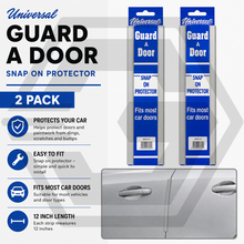 4 X Universal 12 Inch SILVER Door Edge Protector Chip Guard - PROTECTS CAR & VAN