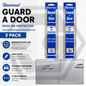 4 X Universal 12 Inch SILVER Door Edge Protector Chip Guard - PROTECTS CAR & VAN
