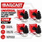 4 x Universal Stretchy Driveshaft CV LARGE Joint Boot Kit Cone - Bailcast CV88
