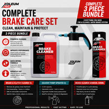 XOLEUM Brake Cleaner 5 Litre + Solvent Pump Sprayer 2 Litre + 500ml Aerosol Can