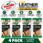 4 X Turtle Wax Luxe Leather Wipes Car Interior Leather Cleaner Quick & Easy