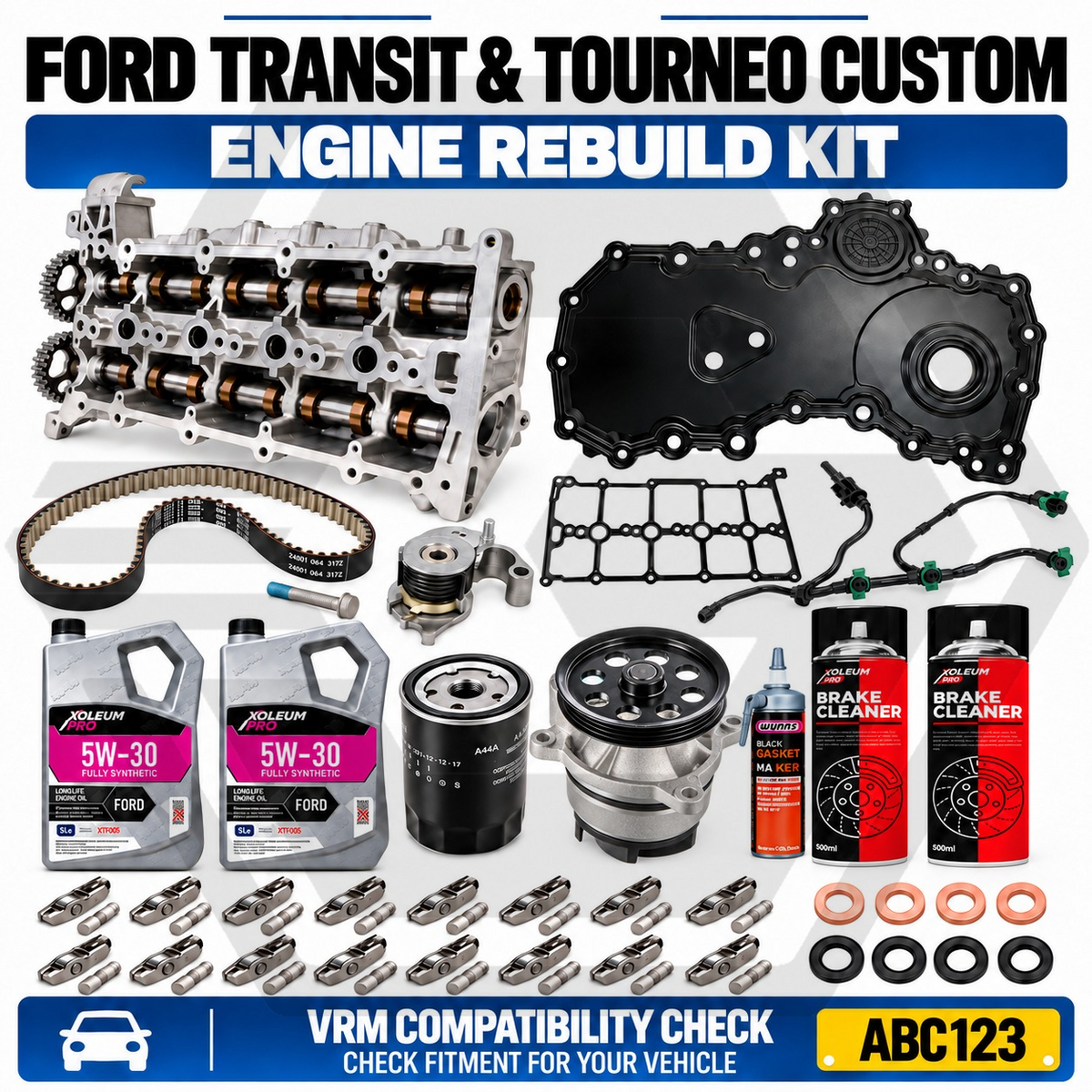 FORD TRANSIT CUSTOM 2.0 ECOBLUE - Timing Belt Kit & Full Engine Rebuilt Kit