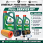 PEUGEOT BOXER CITROEN RELAY GENUINE OF 2.0 / 2.2 SERVICE KIT CASTROL 7L 5W30 P