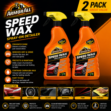2 x ArmorAll Speed Wax 500ml With Spray Nozzle - Carnauba Wax Incredible Shine