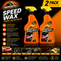 2 x ArmorAll Speed Wax 500ml With Spray Nozzle - Carnauba Wax Incredible Shine