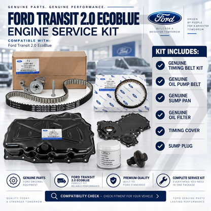 GENUINE Timing Belt Kit with Sump+Cover+Oil Filter For FORD TRANSIT 2.0 ECOBLUE