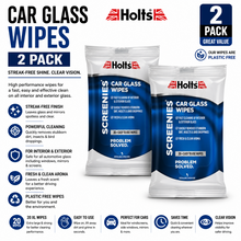 2x Holts Screenies Car Glass Wipes Easy Cleaning Interior Removes Stubborn Dirt