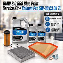 BMW 3.0 B58 Petrol Engines Blue Print Service Kit + Xoleum Pro 5W-30 C3 Oil 7L