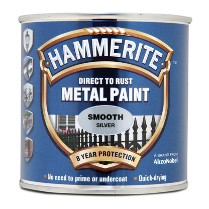 Hammerite Direct To Rust Quick Drying Metal Paint - Various Colours - 250ml