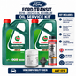 GENUINE FORD TRANSIT 2.0 ECOBLUE 2016-2021 Oil Service Kit, Castrol 0W30 + Flush