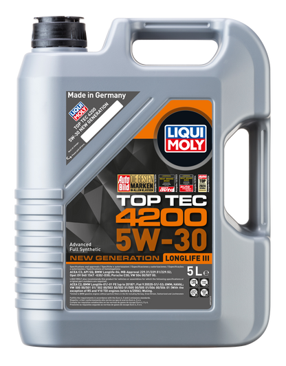 Top Tec 4200 5W30 New Gen Longlife 5 Litres