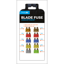 Standard Blade Fuse Assortment Pack of 10 – Automotive Car Fuses