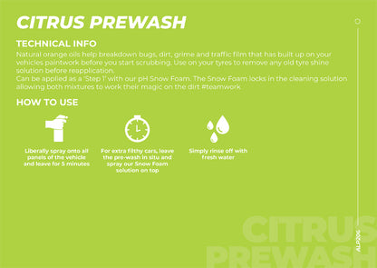 Prélavage aux agrumes ALPHA Detailing 500 ml