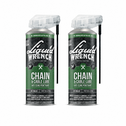 Liquid Wrench Chain & Cable Lube Smart Straw 400ml (PACK OF 2)