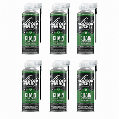 Liquid Wrench Chain & Cable Lube Smart Straw 400ml (PACK OF 6)