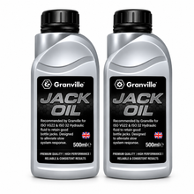 2 x GRANVILLE Hydraulic Jack Oil Fluid Trolley Bottle Compression Fluid - 500ml