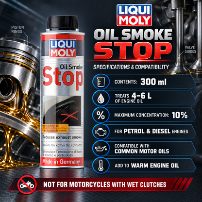 LIQUI MOLY Oil Stop Smoke 300ml [PACK OF 4] - 8901