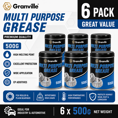 Granville Multi Purpose Roulement de roue Graisse au lithium EP2 Lubrifiant Boîte de 500 g