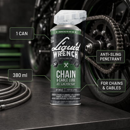 Liquid Wrench Chain & Cable Lube Smart Straw 400ml