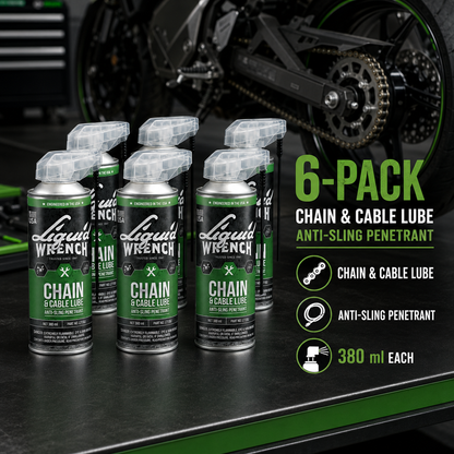 Liquid Wrench Chain & Cable Lube Smart Straw 400ml (PACK OF 6)