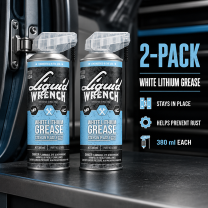 Liquid Wrench White Lithium Grease Smart Straw 400ml (PACK OF 2)