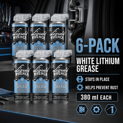 Liquid Wrench White Lithium Grease Smart Straw 400ml (PACK OF 6)