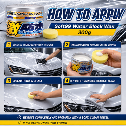 Soft99 Water Block Super Splash Light 300g Protection ultra-hydrophobe durable