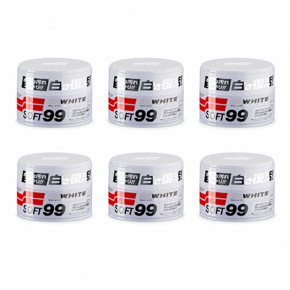 Cire blanche Soft99 300 g, brillant profond et protection de la peinture.