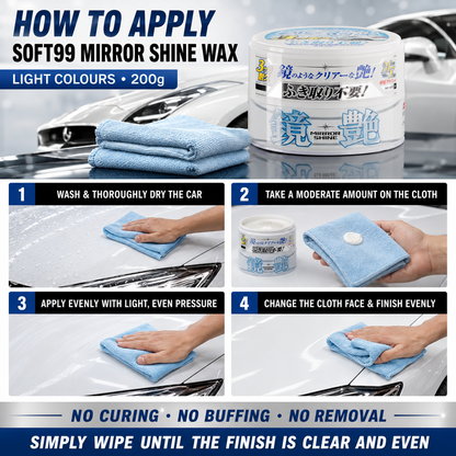 Mirror Shine Wax Light 200g [PACK OF 2]