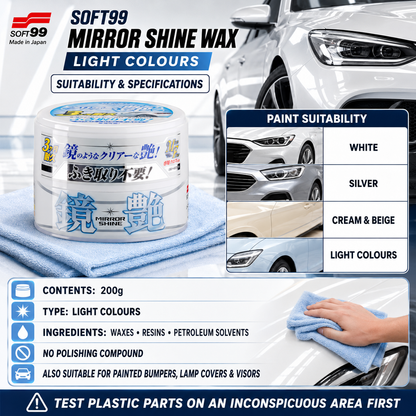 Mirror Shine Wax Light 200g [PACK OF 2]