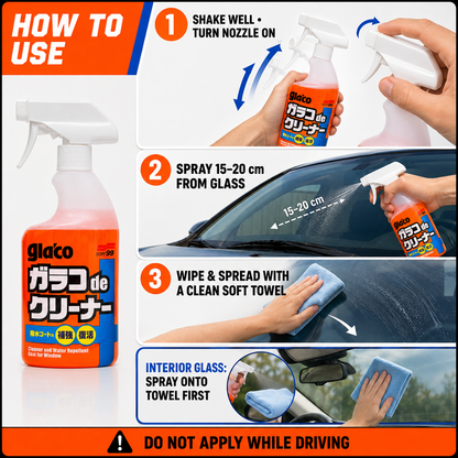 Soft99 Glaco de Cleaner Nettoyant pour vitres et revêtement hydrofuge 400 ml